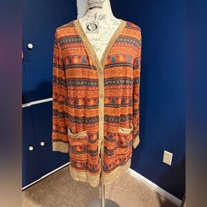 Christmas tunic style XL cardigan